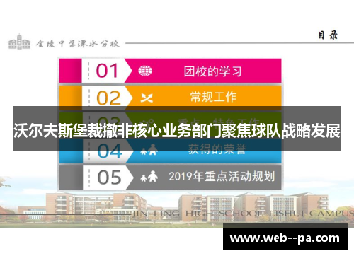 沃尔夫斯堡裁撤非核心业务部门聚焦球队战略发展